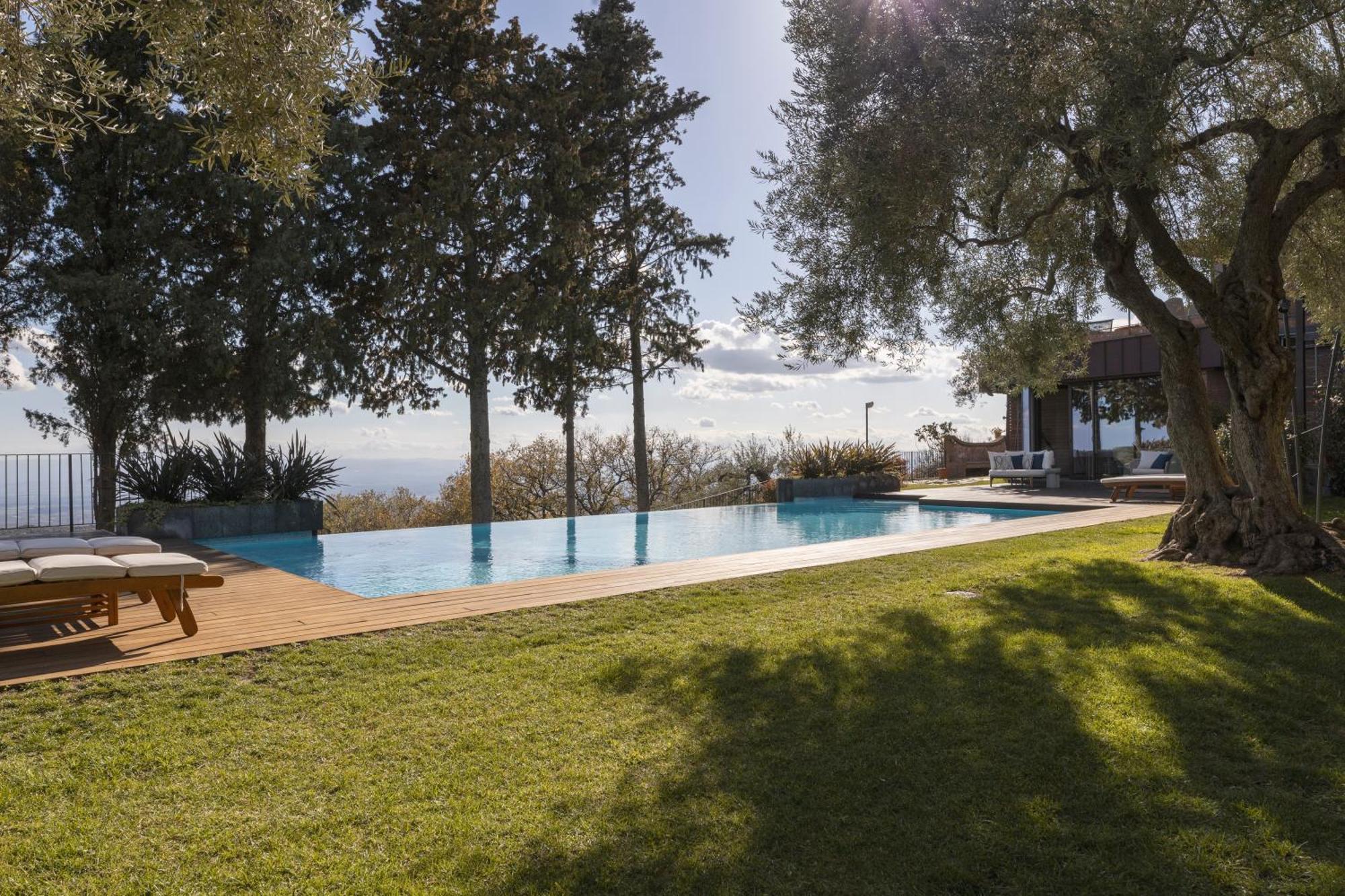 Scialaj Villa Di Lusso Sull'Etna Con Piscina E Vista Mare Ragalna Exterior foto